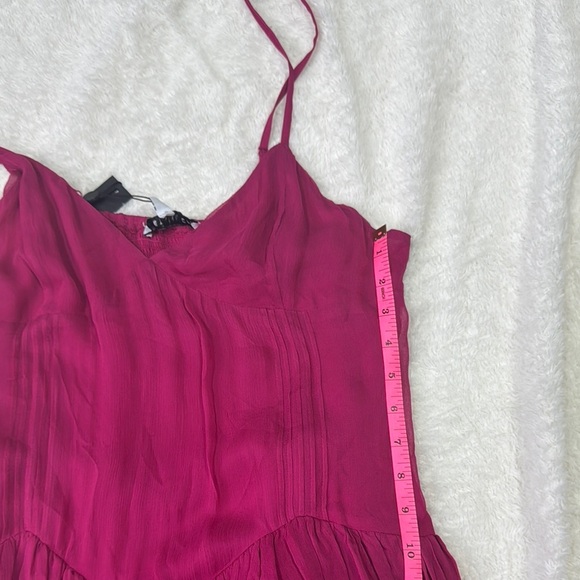 Raspberry Seville Ines Ruffle Mini Dress - Picture 11 of 14